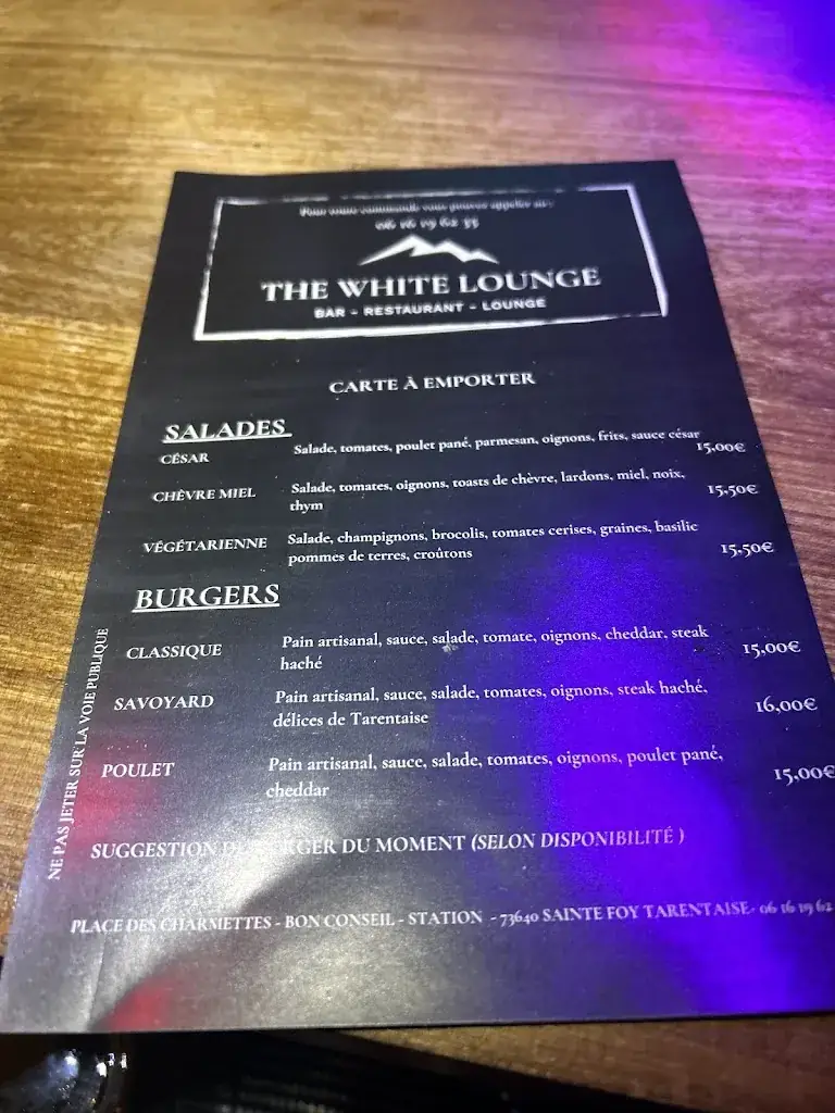 Menu_The White Lounge_Sainte-Foy-Tarentaise_image_2