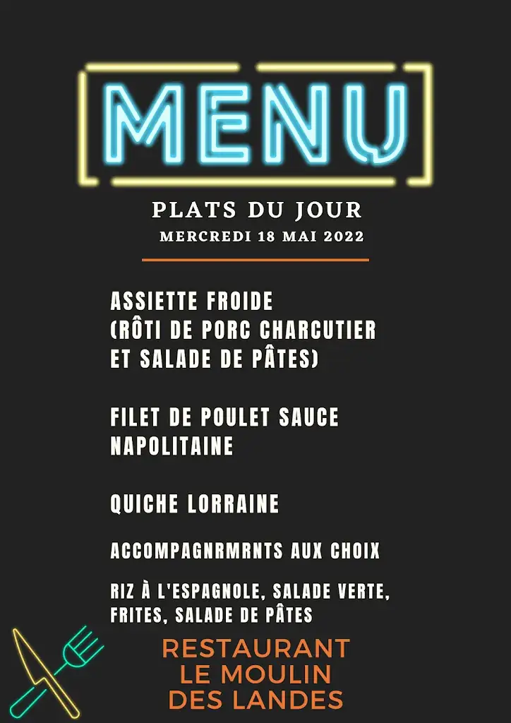 Menu_LE MOULIN DES LANDES SAINTE LUCE SUR LOIRE VOUS ACCUEILLE_Sainte-Luce-sur-Loire_image_3