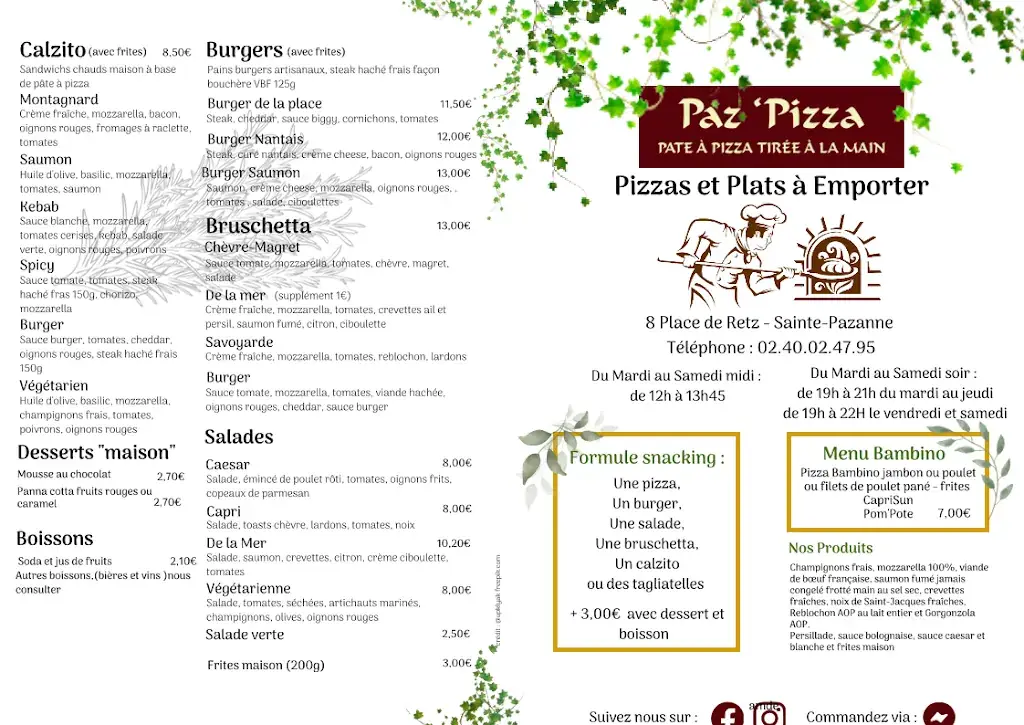 Menu_Al Pazzio - Paz'Pizza_Sainte-Pazanne_immagine_2