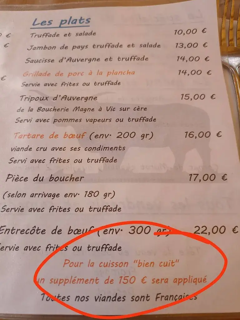 Menu_Le Relais Des Trois Rochers_Murat_image_3