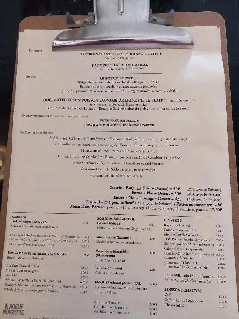 Menu_LE BOEUF NOISETTE_Saumur_image_3