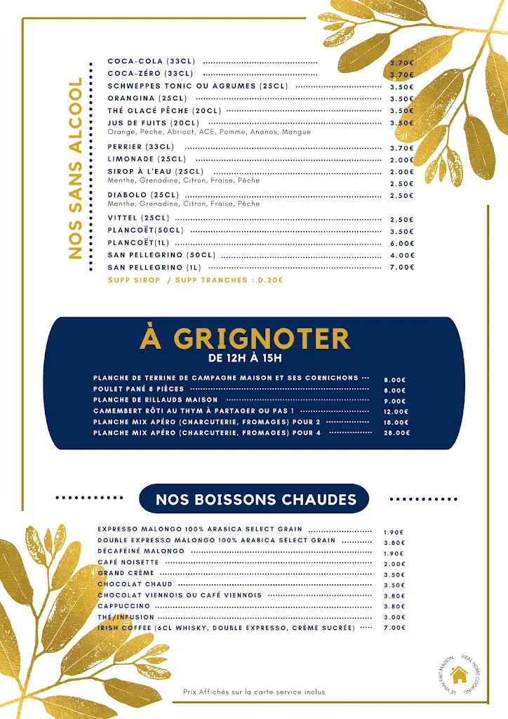 Menu_L'Orangeraie Saumur le Bistrot du château_Saumur_image_1