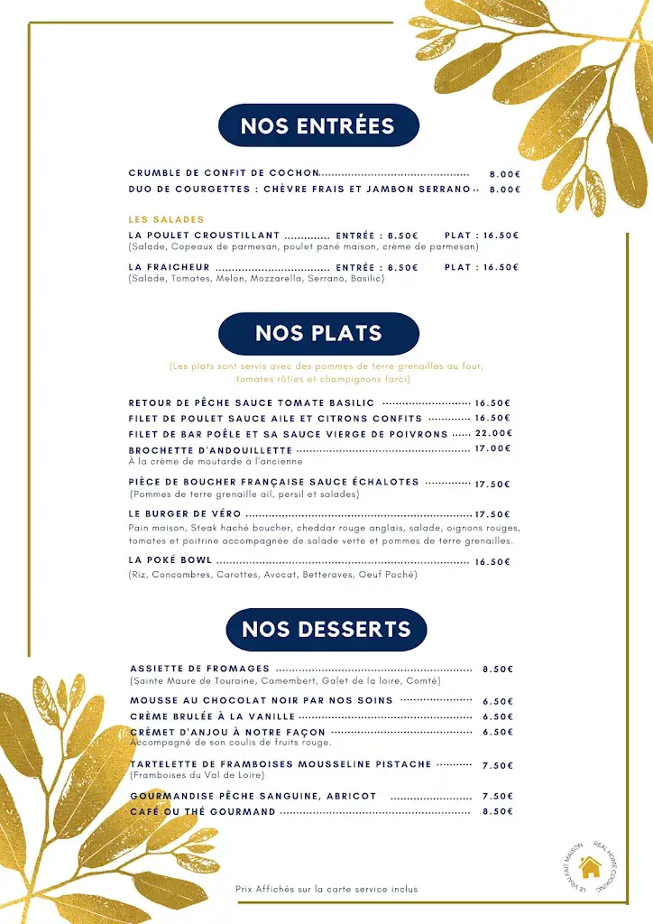 Menu_L'Orangeraie Saumur le Bistrot du château_Saumur_image_2