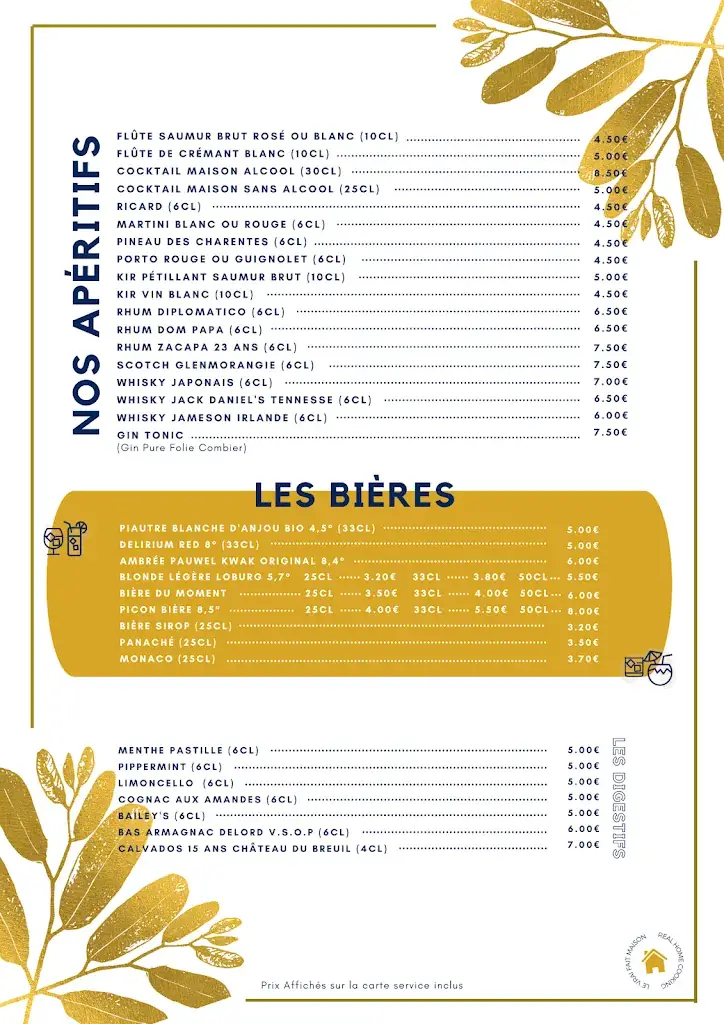Menu_L'Orangeraie Saumur le Bistrot du château_Saumur_image_3