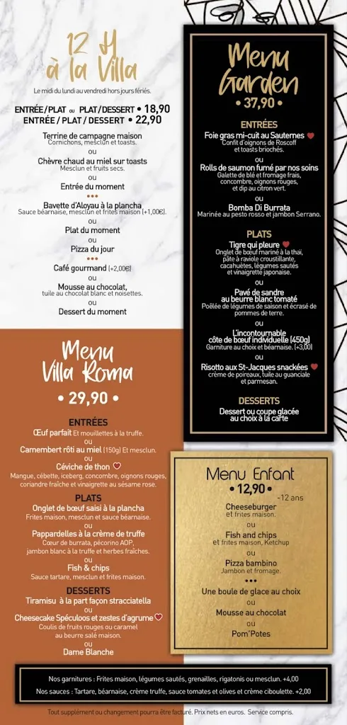 Menu_La Villa Roma_Sautron_immagine_3