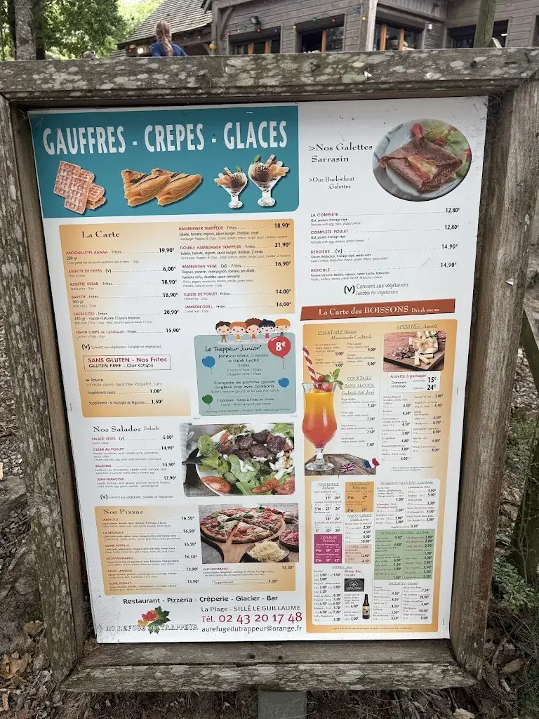 Menu_Au Refuge du Trappeur_Sillé-le-Guillaume_image_1