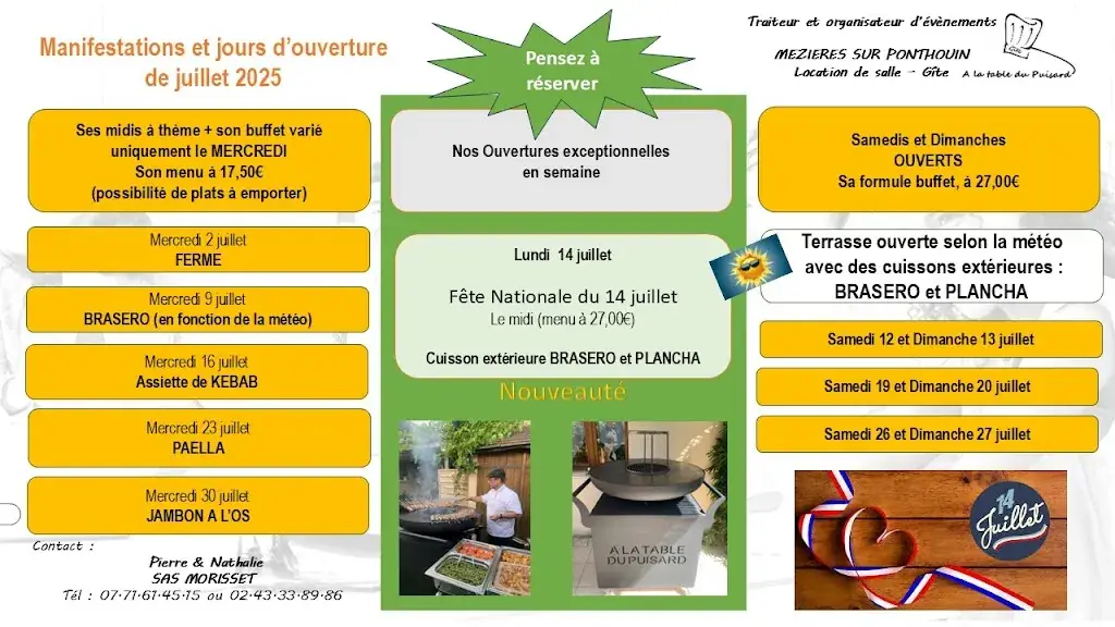 Menu_A la table du Puisard_Mézières-sur-Ponthouin_image_1