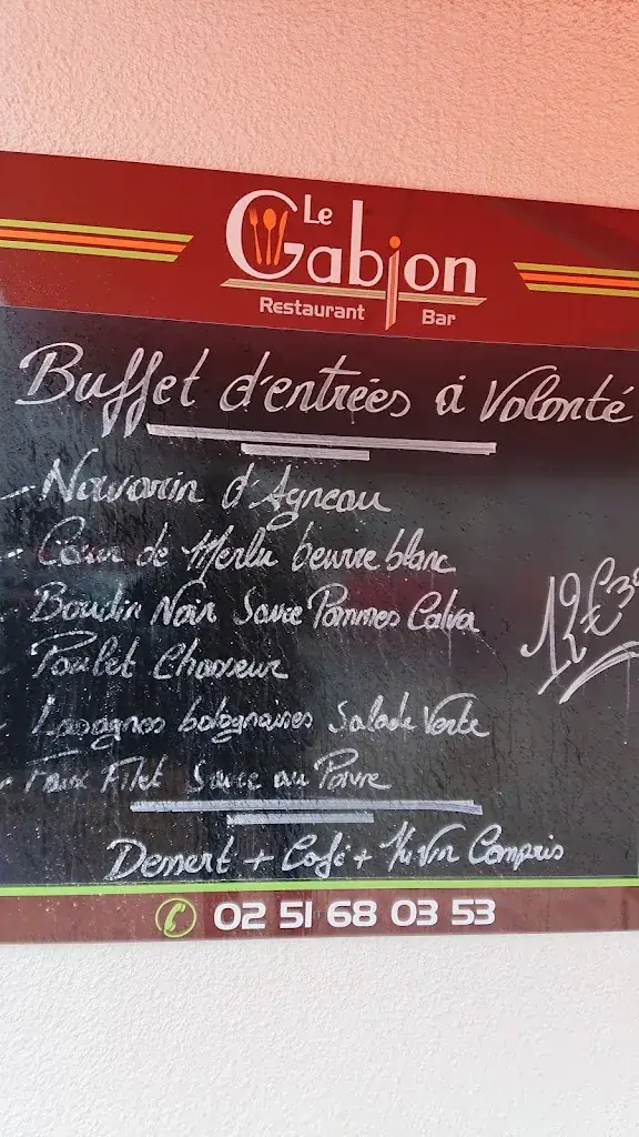 Menu_RESTAURANT LE GABION Soullans_Soullans_image_2