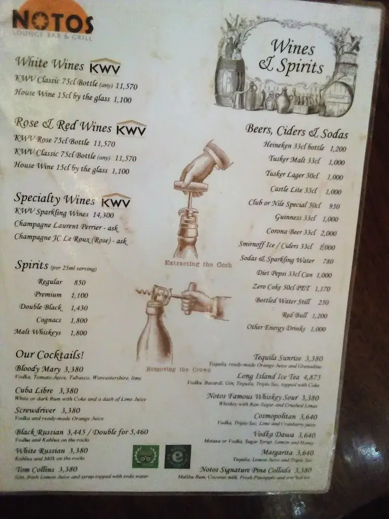 Menu_Notos Lounge Bar & Grill_Sudan_image_1