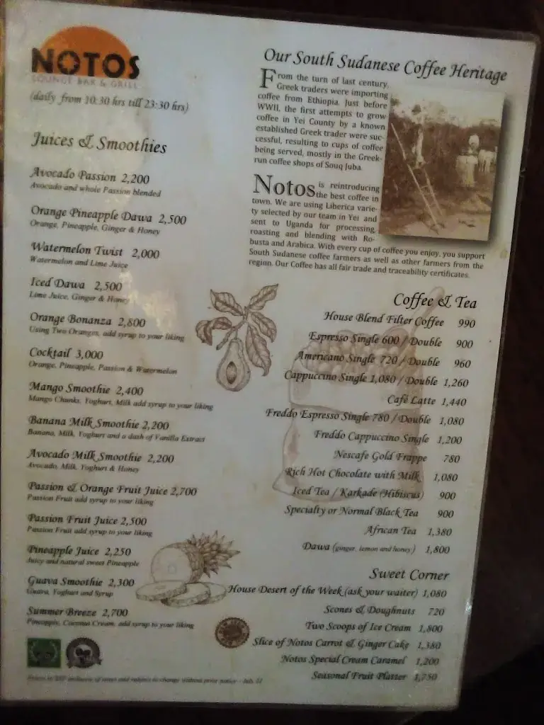 Menu_Notos Lounge Bar & Grill_Sudan_image_2