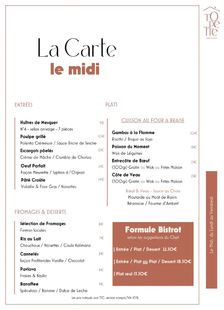Menu_Tôpette, Esprit Bistrot_Thouaré-sur-Loire_image_2