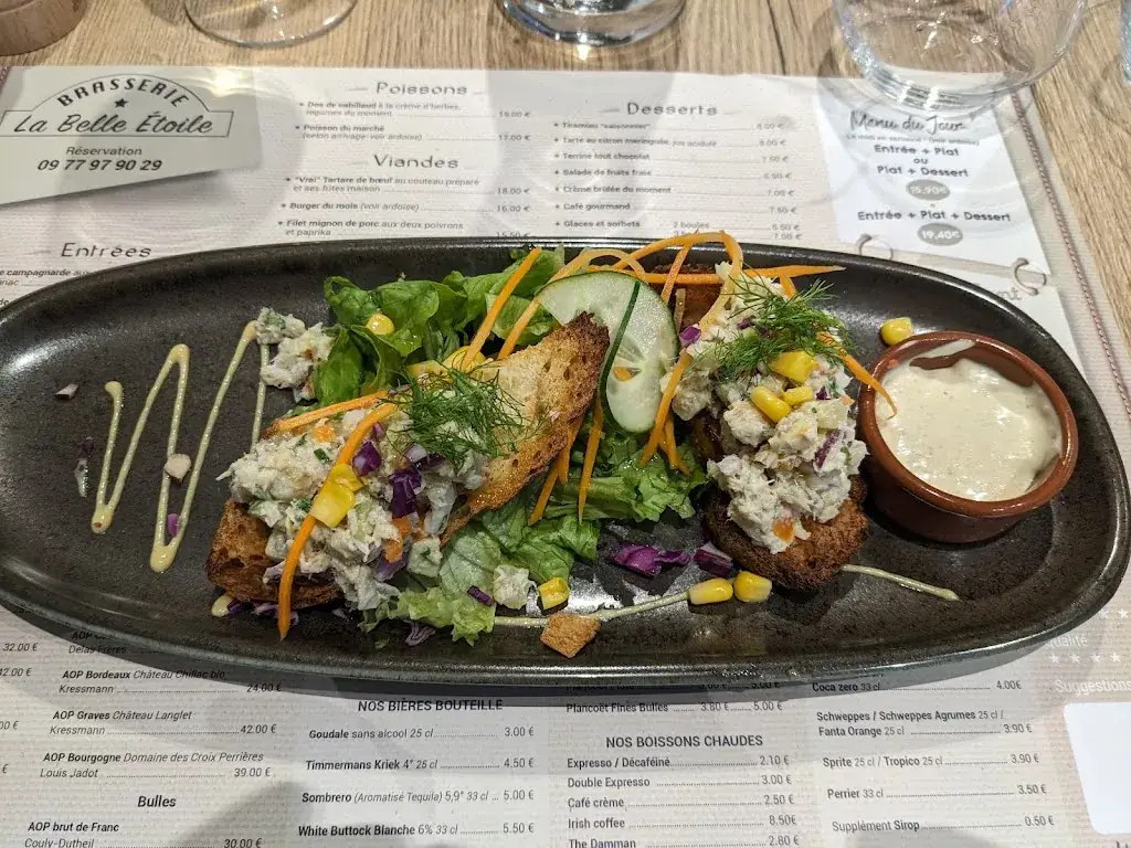 Menu_Brasserie la Belle Etoile_Treillières_image_7