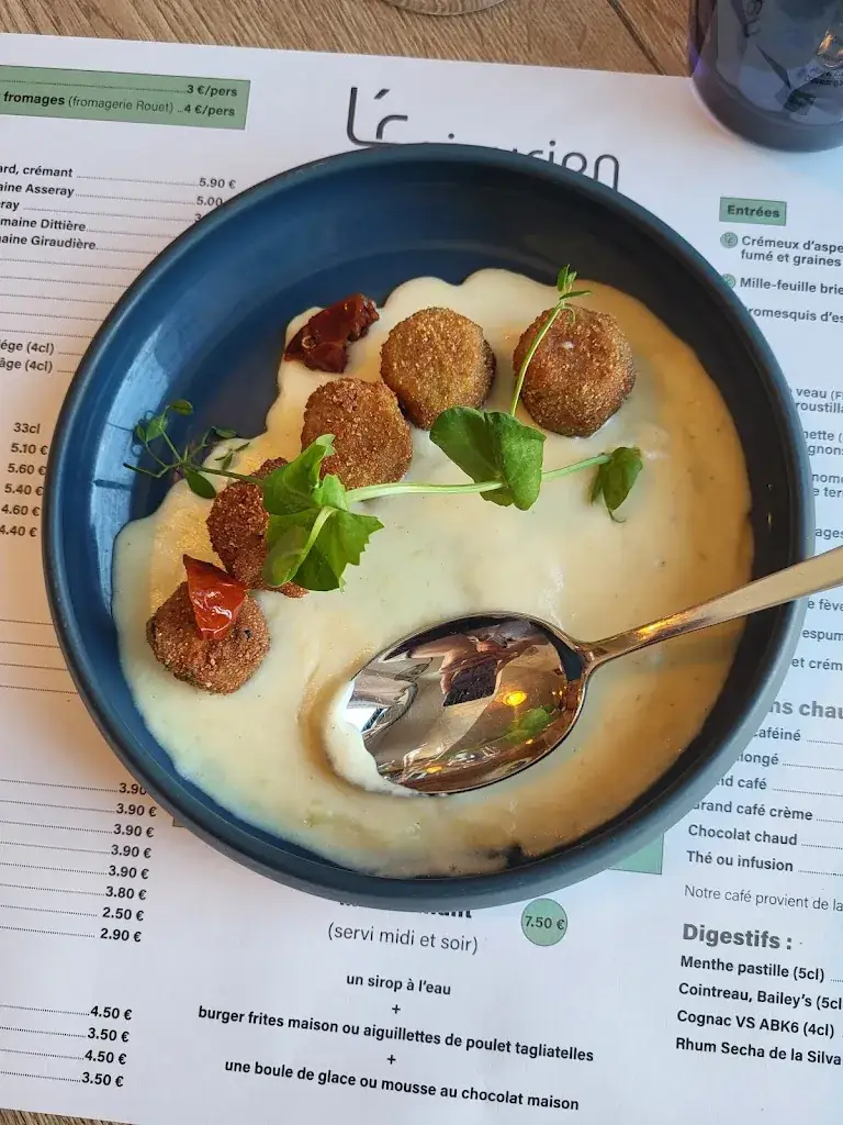 Menu_L'Épicurien - Restaurant-Café Vauchrétien_Aubance_image_1