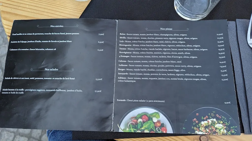 Menu_Le Petit Resto d’Adriano_Moûtiers_image_1