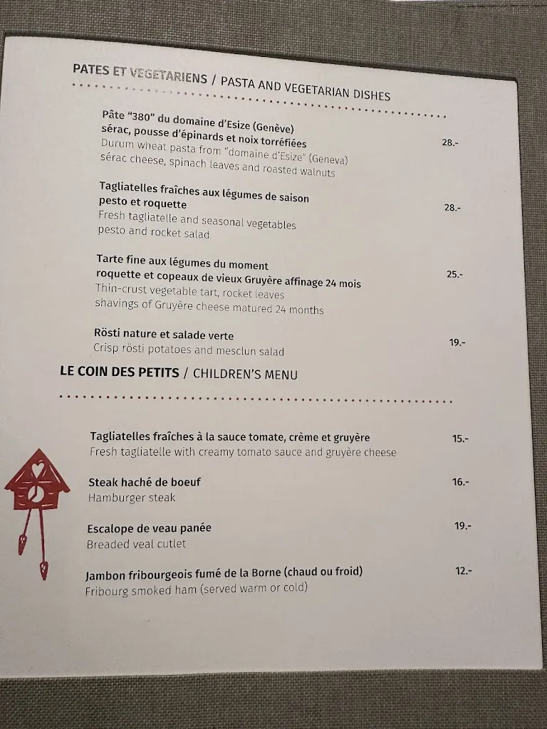 Menu_Restaurant Les Armures_Genève_image_3
