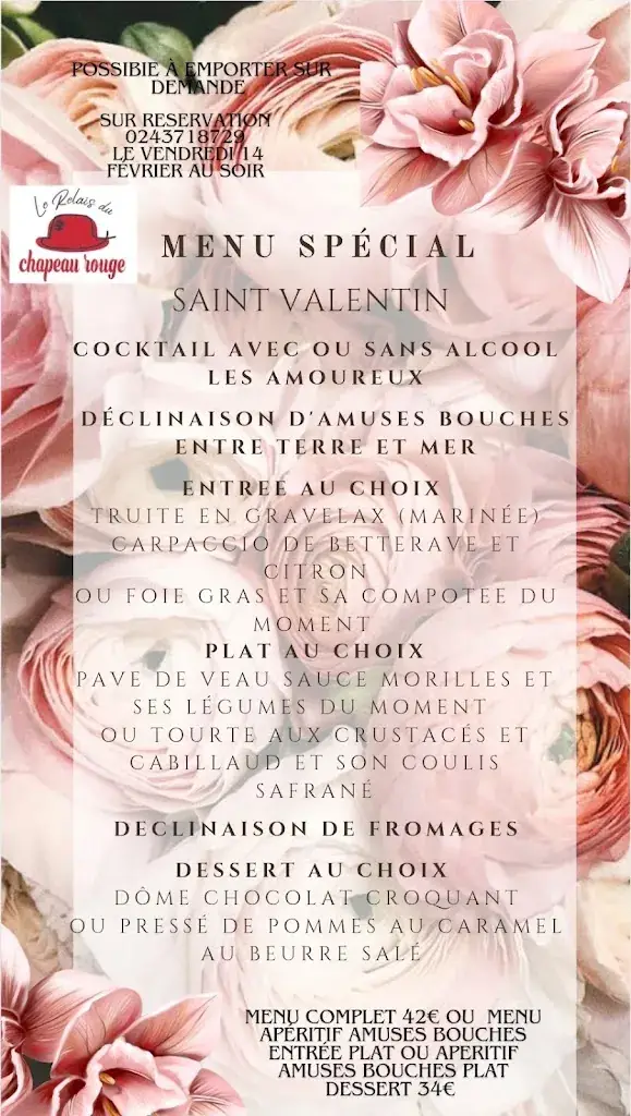 Menu_Le Relais du Chapeau Rouge_Vibraye_image_1