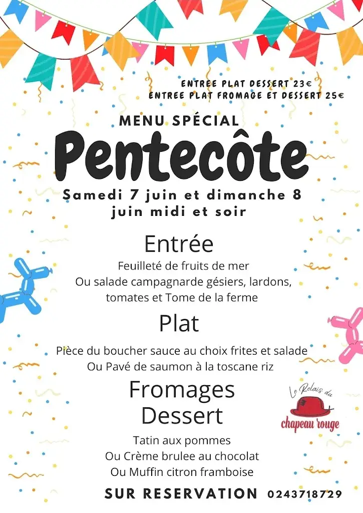 Menu_Le Relais du Chapeau Rouge_Vibraye_image_4