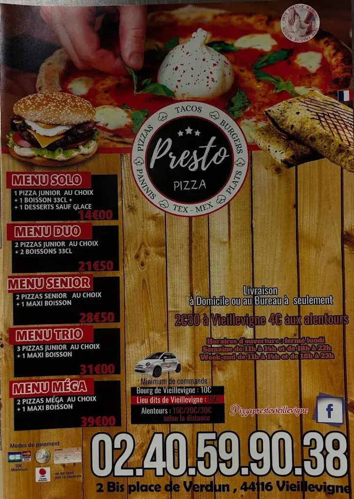 Menu_Pizza Presto_Vieillevigne_image_4