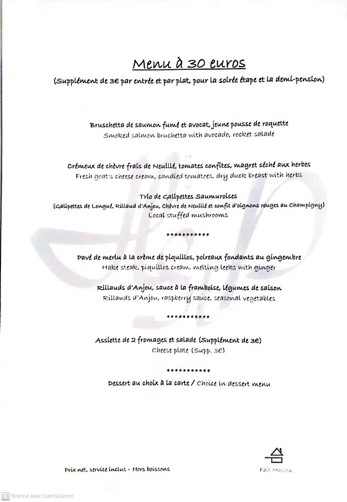 Menu_Restaurant Le St Paul_Vivy_image_2