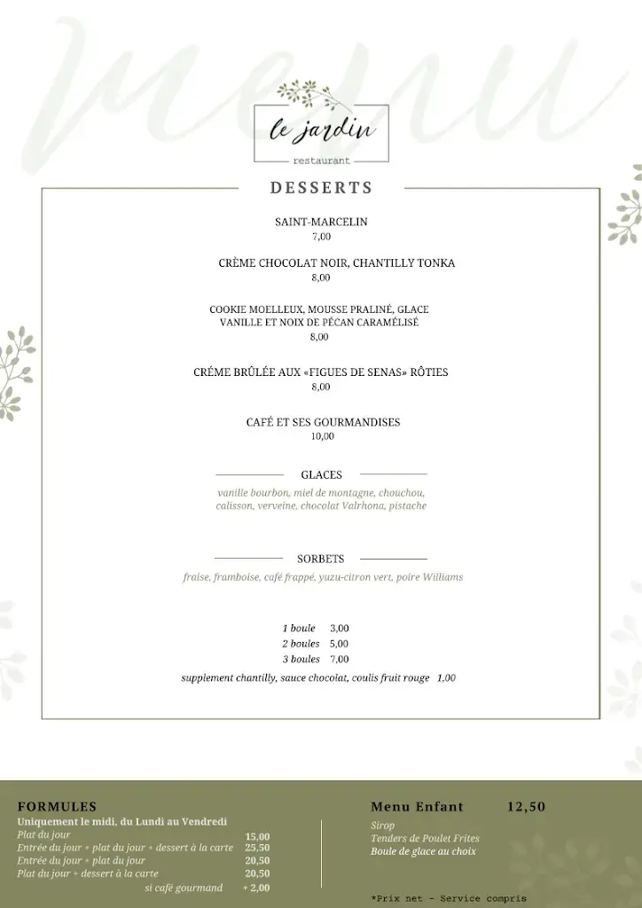 Menu_Le Jardin Restaurant_Mallemort_image_2