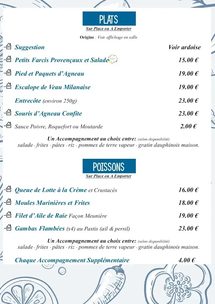 Menu_Bistrot Des Alpes ( Bistrot De Pays, Restaurant, Traiteur, Portage de repas, Gîte)_Cruis_image_4