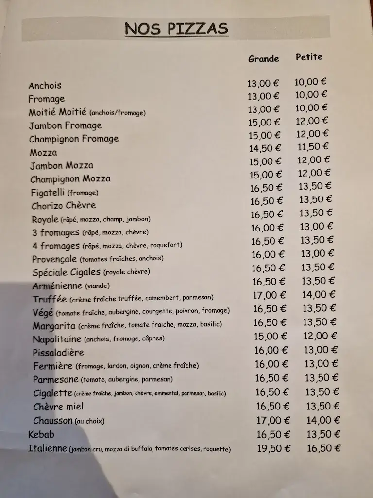 Bar-Tabac O’Cigales Restaurant Pizzeria_Allauch_menu_image_1