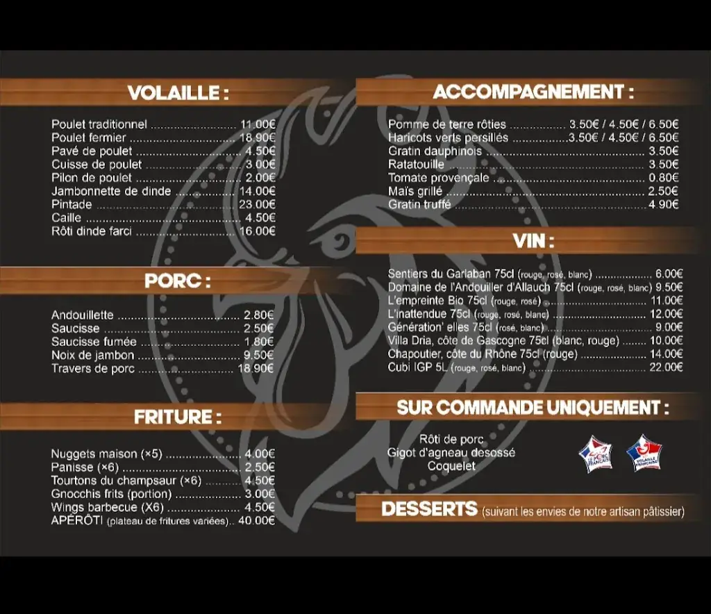 Menu_Rotisserie Du Garlaban_Allauch_image_1