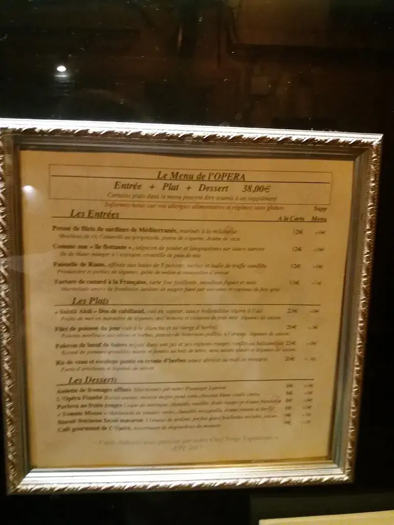 Menu_L'Opéra Restaurant Bistronomique_Aix-en-Provence_image_2