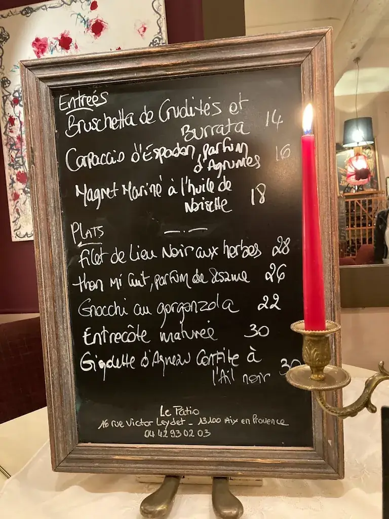Menü_Le Patio_Aix-en-Provence_Bild_1