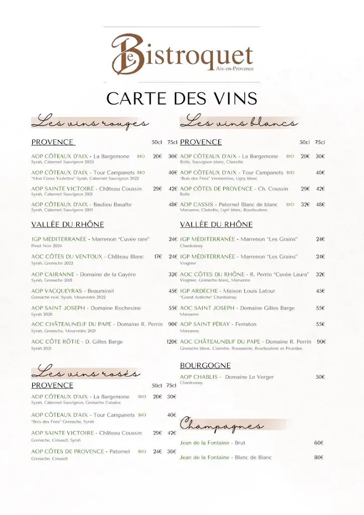 Menu_Le Bistroquet_Aix-en-Provence_image_1