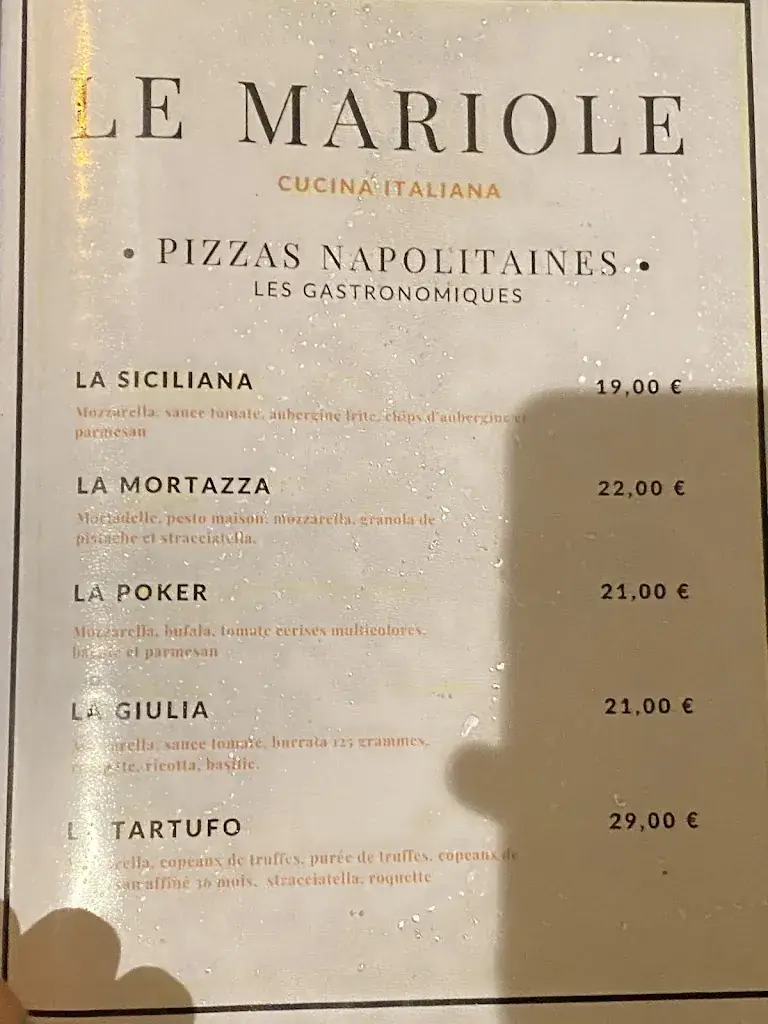 Menu_Le MARIOLE, restaurant Aix en Provence_Aix-en-Provence_image_4