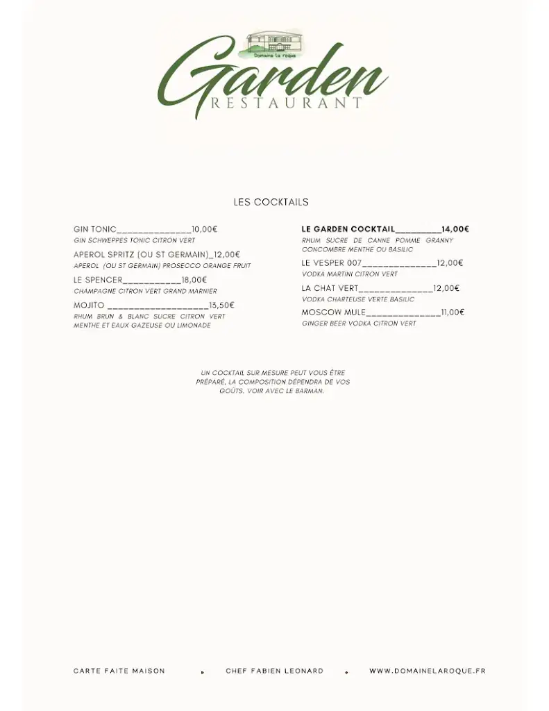 Menu_Garden - Restaurant by Domaine la Roque_Althen-des-Paluds_image_4