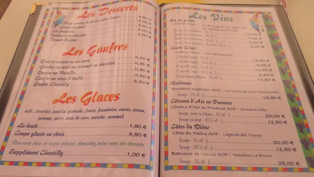 Menu_Le César_Annot_image_1