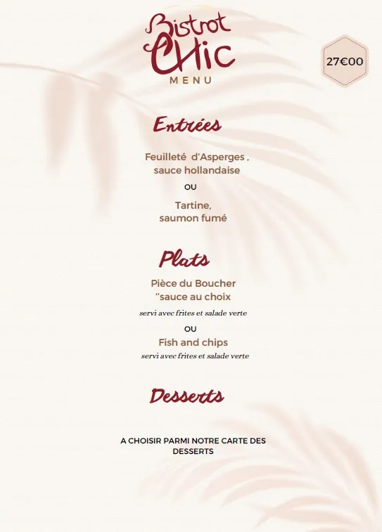 Menu_Bistrot Chic_Néris-les-Bains_image_1