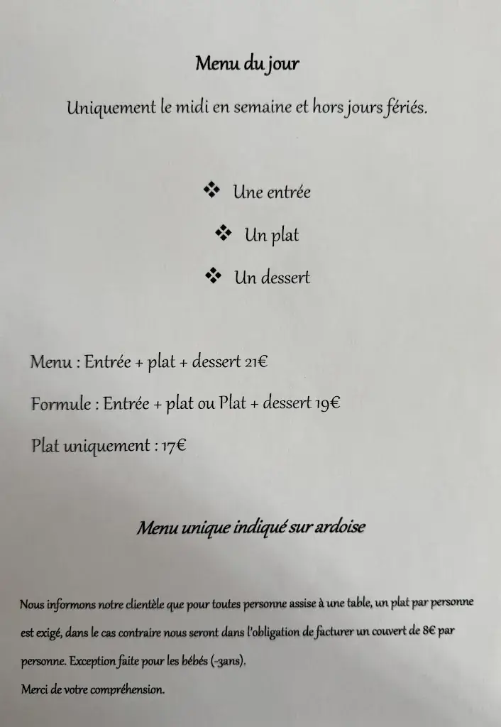 Menu_Restaurant au Platane_Apt_image_1
