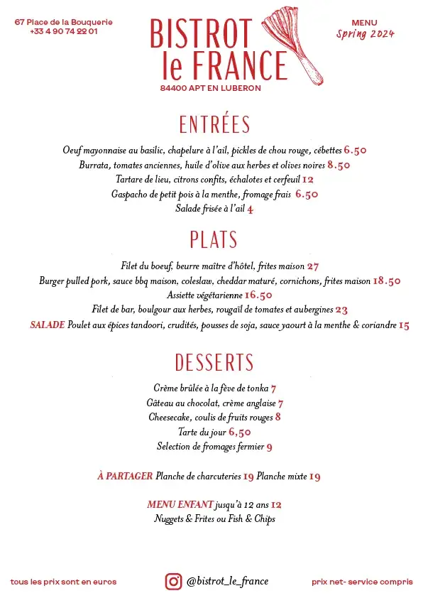 Menu_Bistrot le France_Apt_image_1