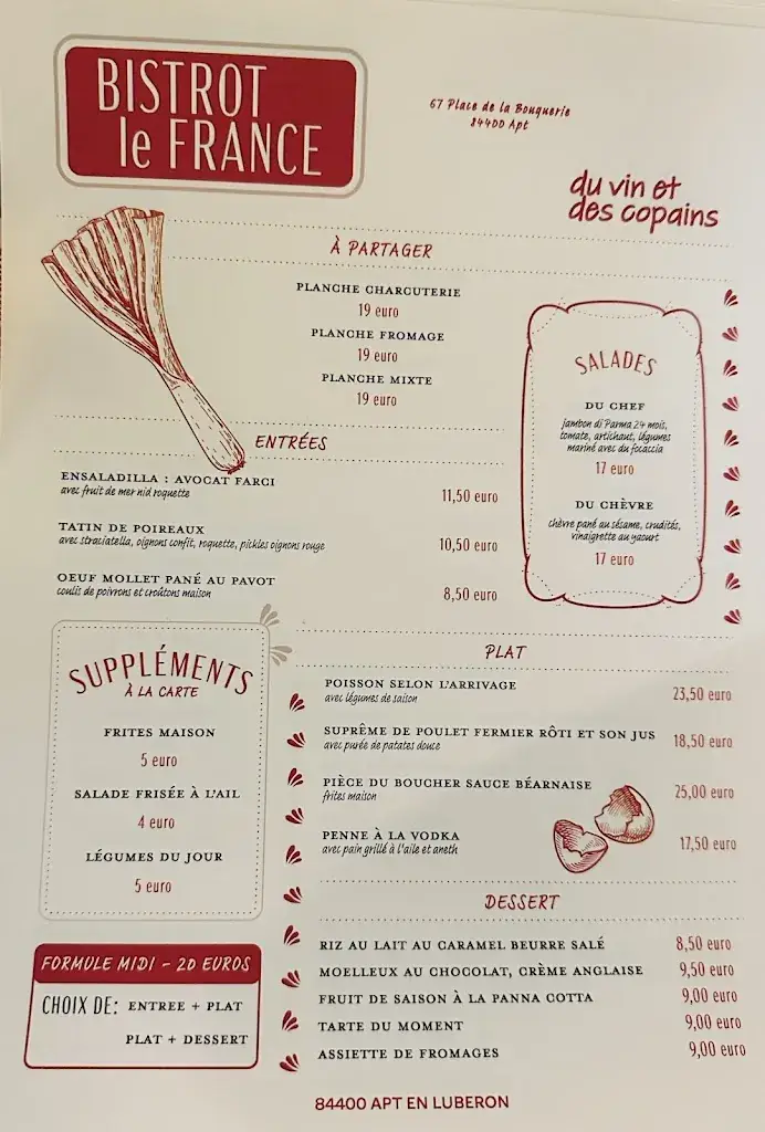 Menu_Bistrot le France_Apt_image_4