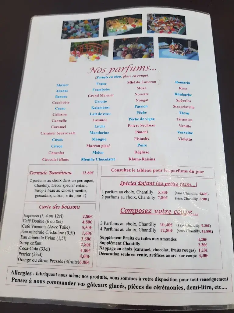 Menu_L'Art Glacier_Ansouis_image_2