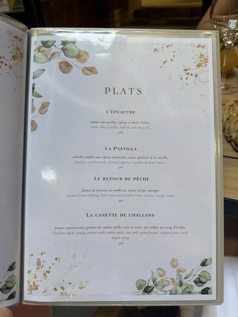 Menu_MORIS RESTAURANT_Cucuron_image_1