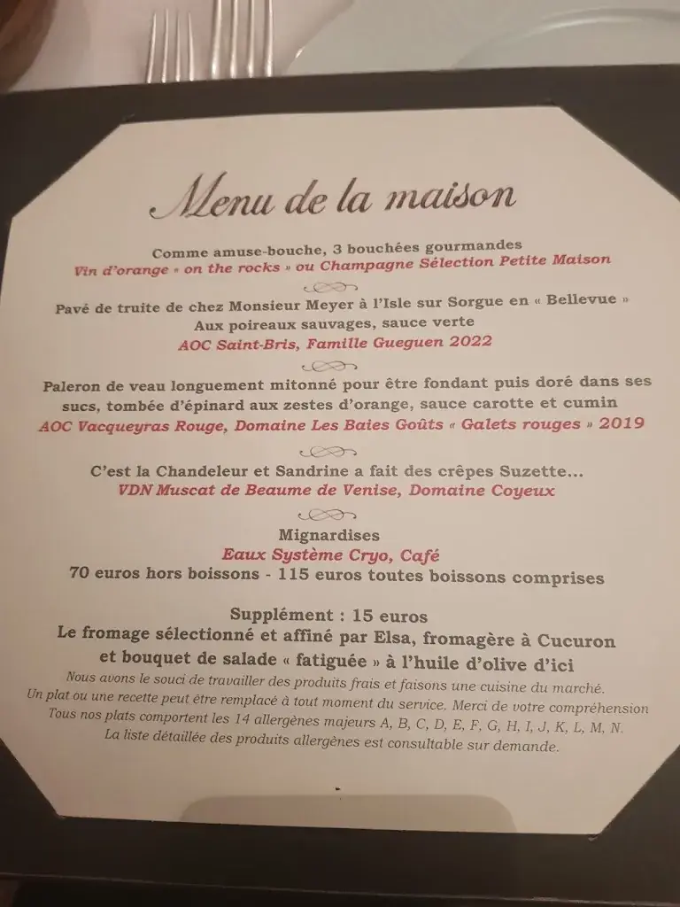 Menu_La Petite Maison de Cucuron_Cucuron_image_2