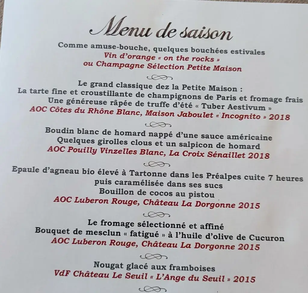 Menu_La Petite Maison de Cucuron_Cucuron_image_3