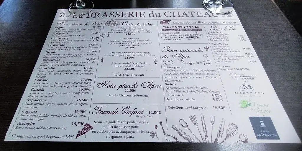 Menu_Brasserie du Château_Tour-d'Aigues_image_4