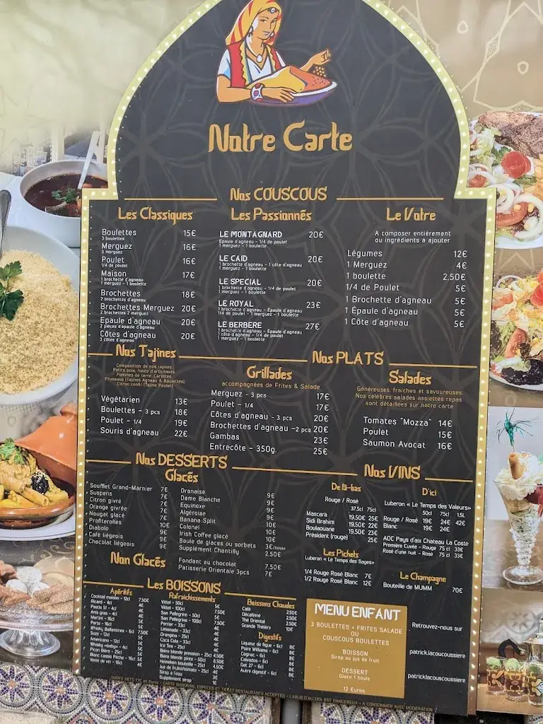 Menu_La Couscoussière_Pertuis_image_1