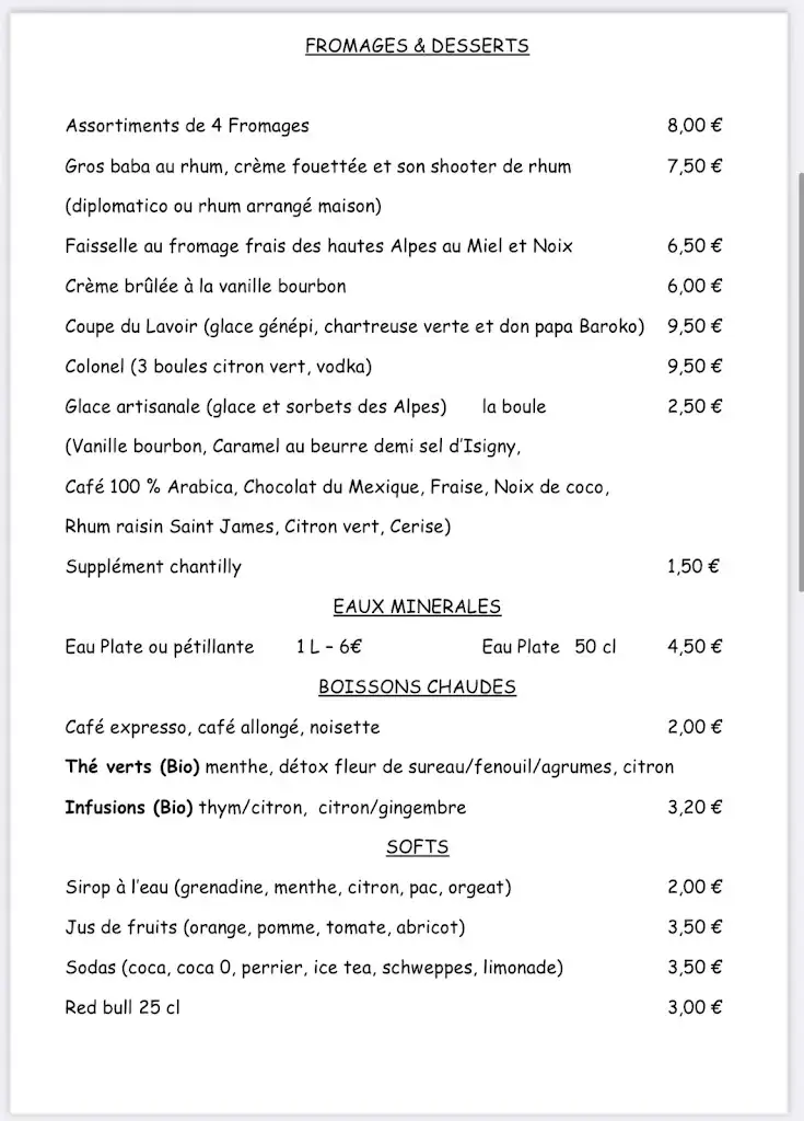 Menu_Restaurant AU LAVOIR CUCURON_Cucuron_image_2