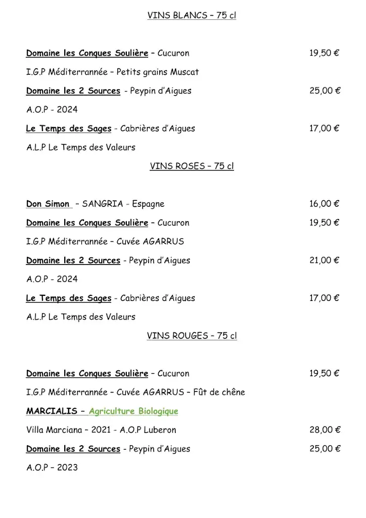 Menu_Restaurant AU LAVOIR CUCURON_Cucuron_image_3