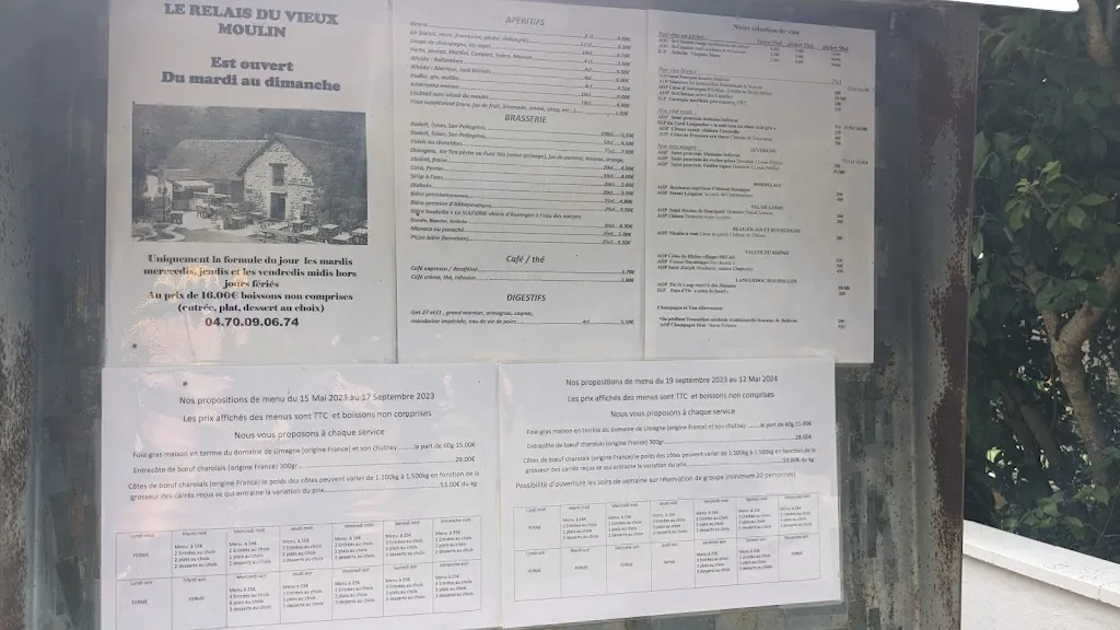 Menu_Le Relais du Vieux Moulin_Néris-les-Bains_image_4