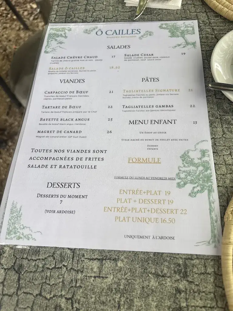 Menu_Ô Cailles_Cucuron_image_4