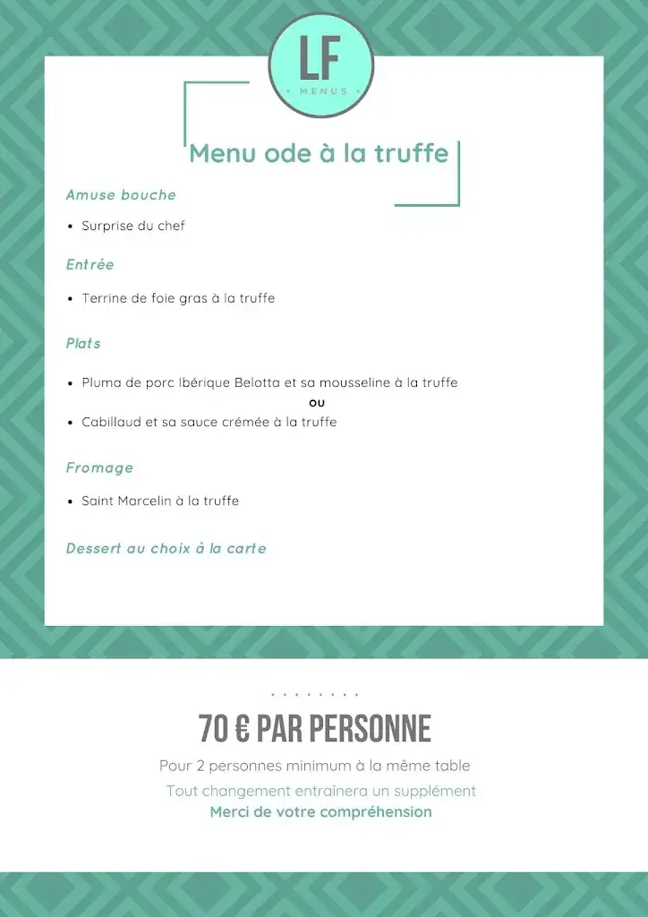 Menu_Restaurant La Forge_Carros_image_4