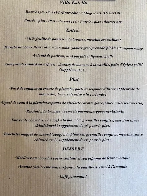 Menu_Villa Estello_Aubagne_immagine_2