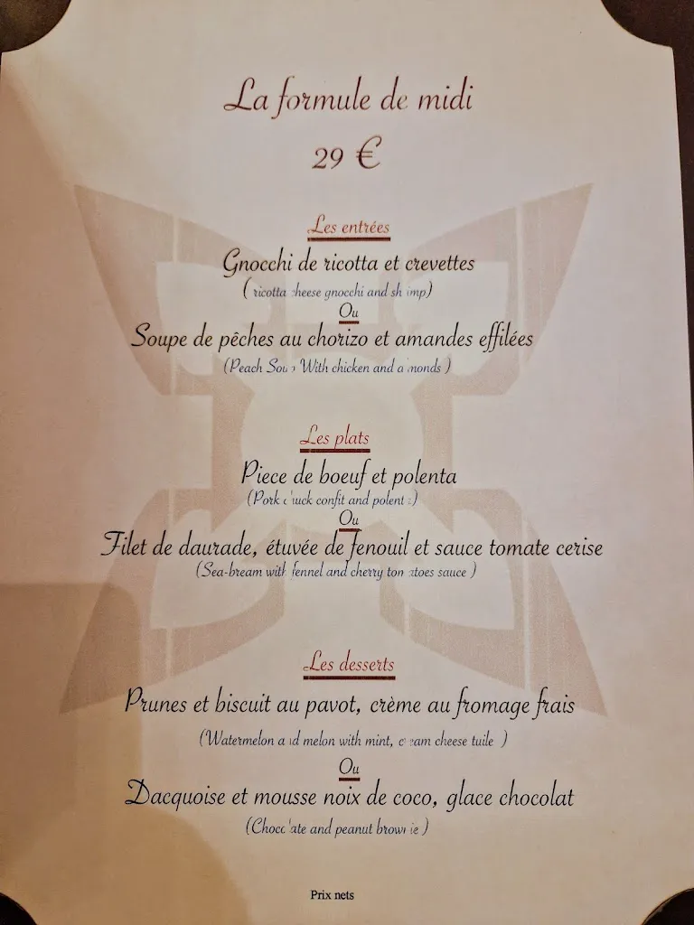 Menu_Restaurant le Vauban_Antibes_image_2